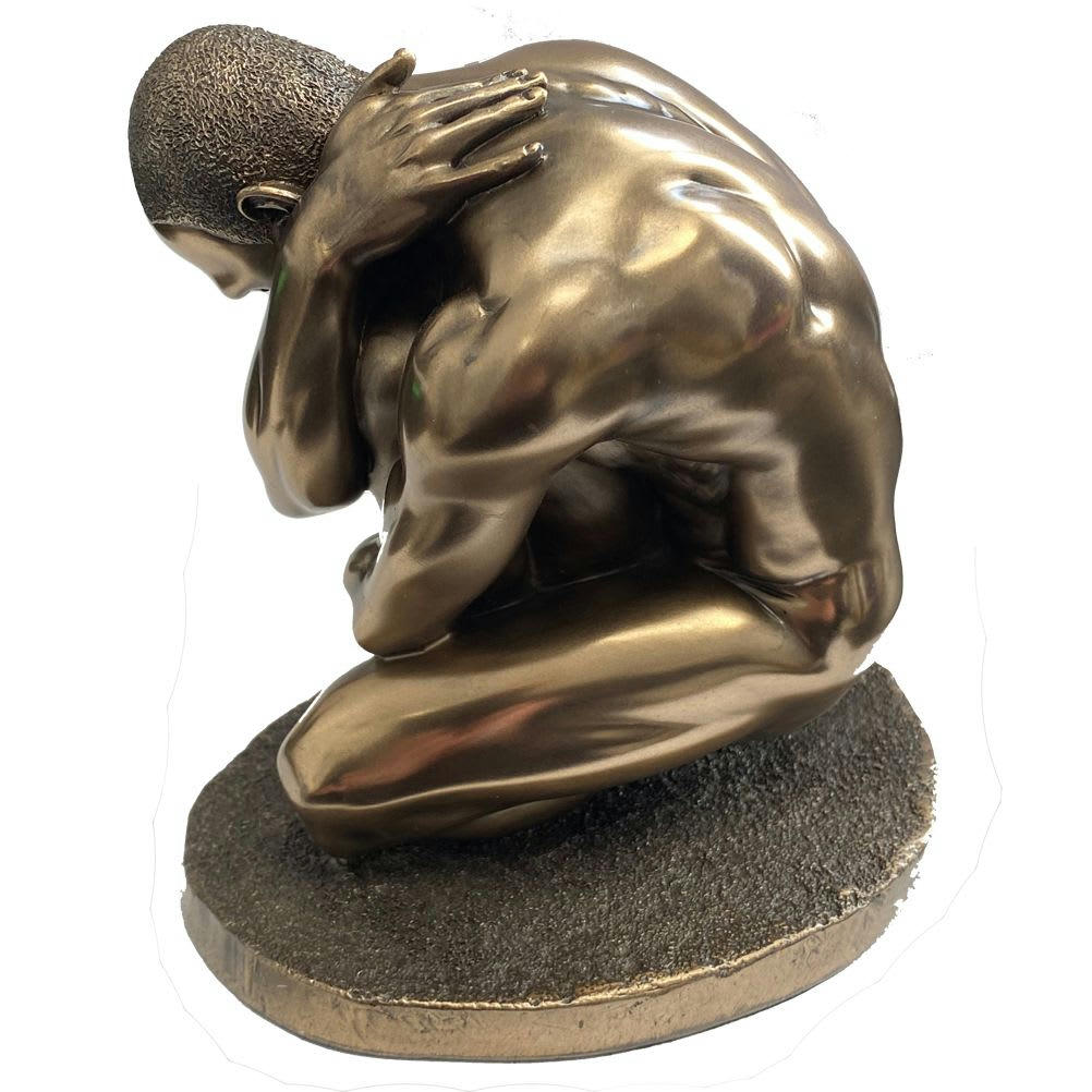 NU - Statuette en résine homme nu H11cm