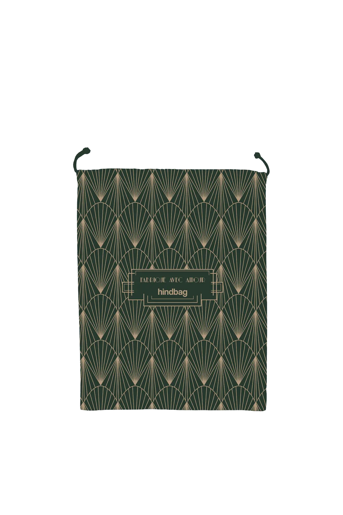 Pochon cadeau réutilisable vert