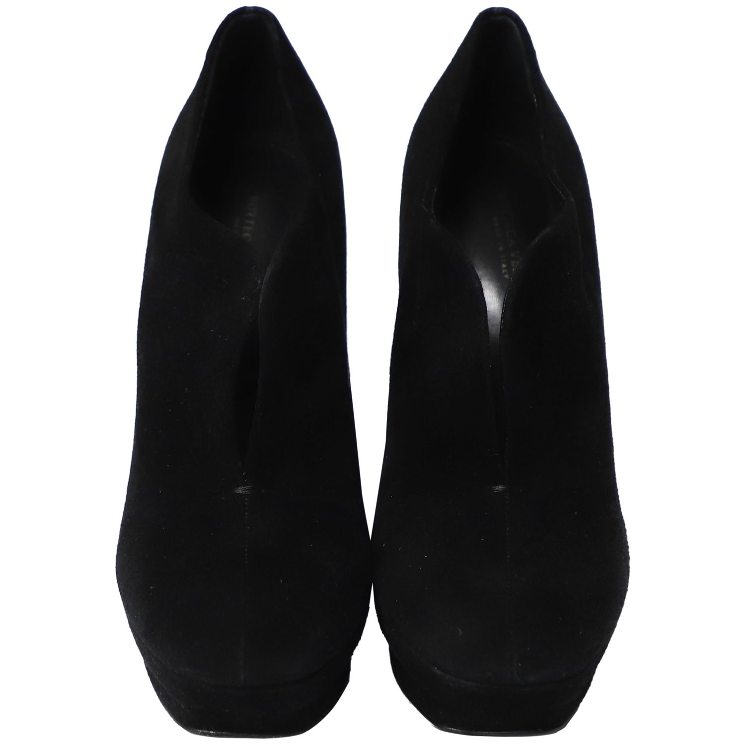 Bottega Veneta Preloved Ankle Boots in Black Suede