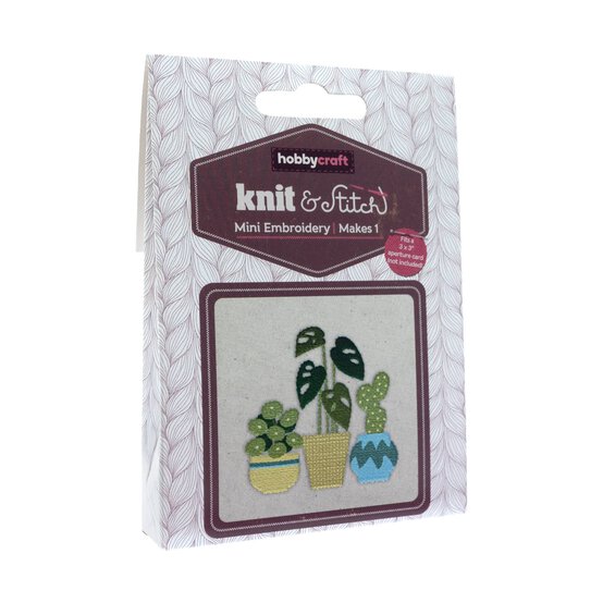 Mini Houseplants Embroidery Kit