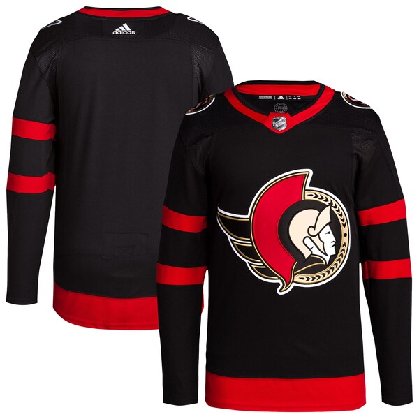 Ottawa Senators adidas Men's Home Primegreen Authentic Blank Jersey - Black