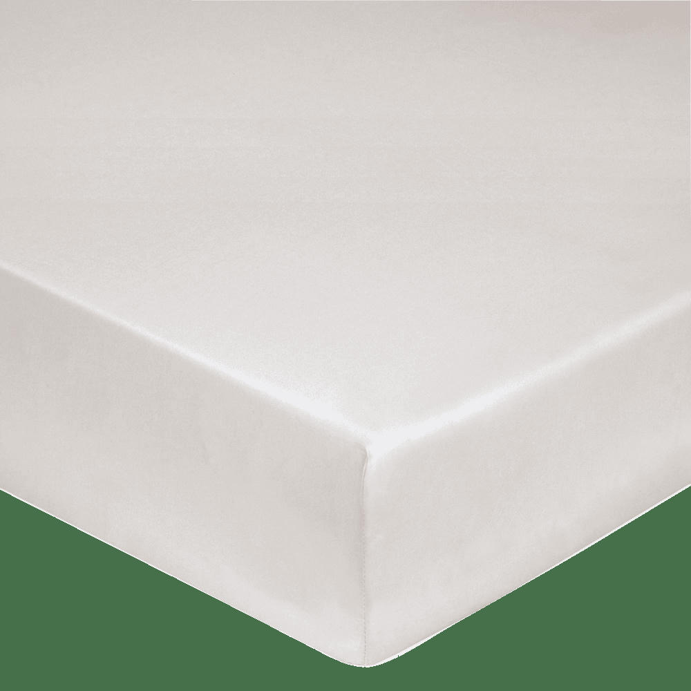 FLANDRES - Drap housse en coton lin lavé blanc 160 x 200 cm