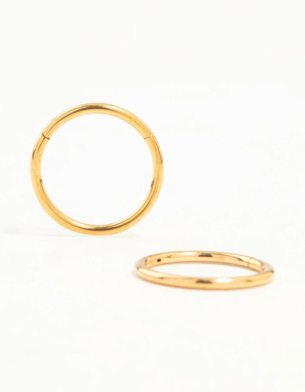 Gold Plated Surgical Steel Medium Sleeper Earrings 10 mm