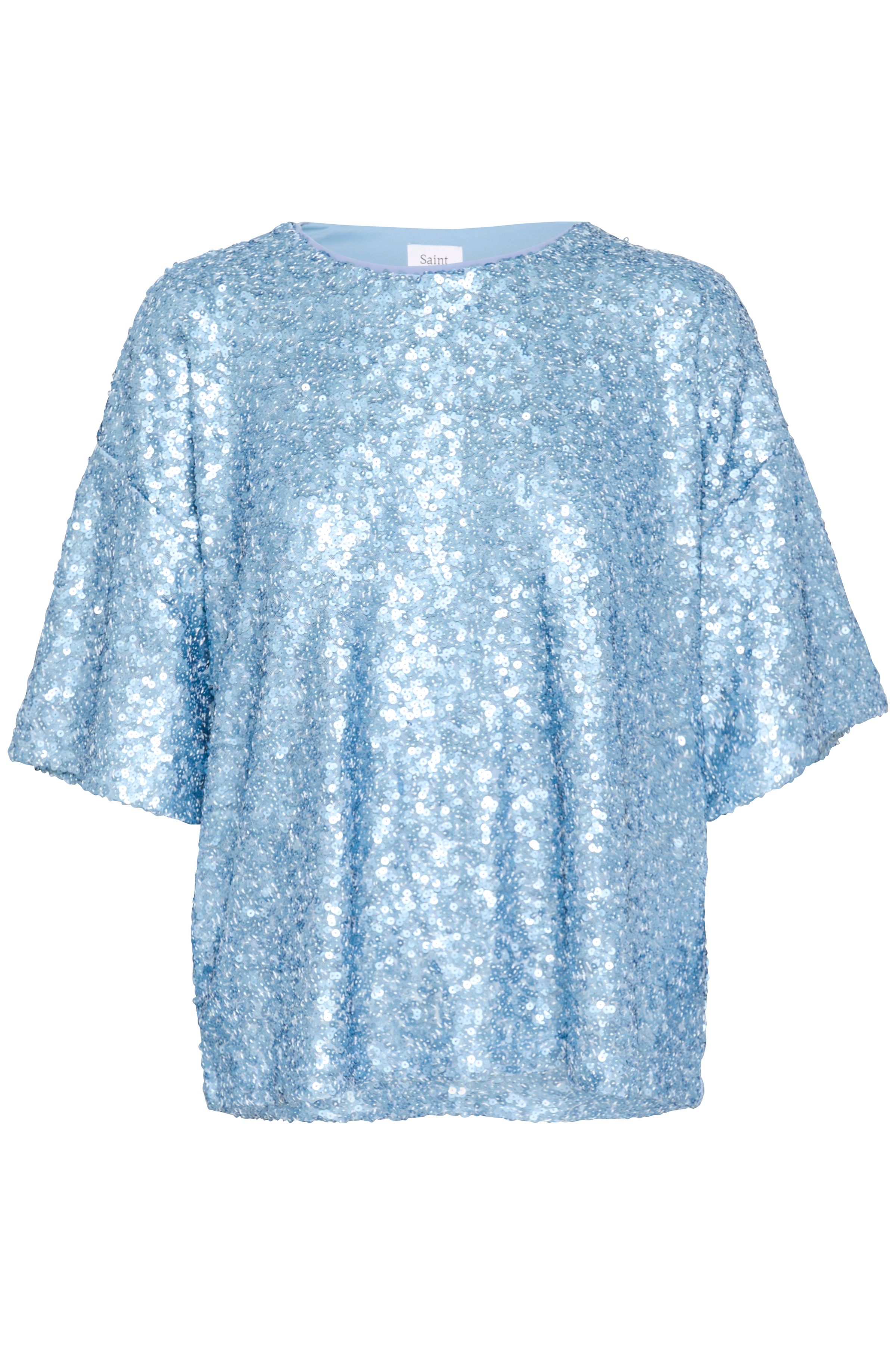 Saint Tropez JadaSZ Short Sleeve Sequin Blouse
