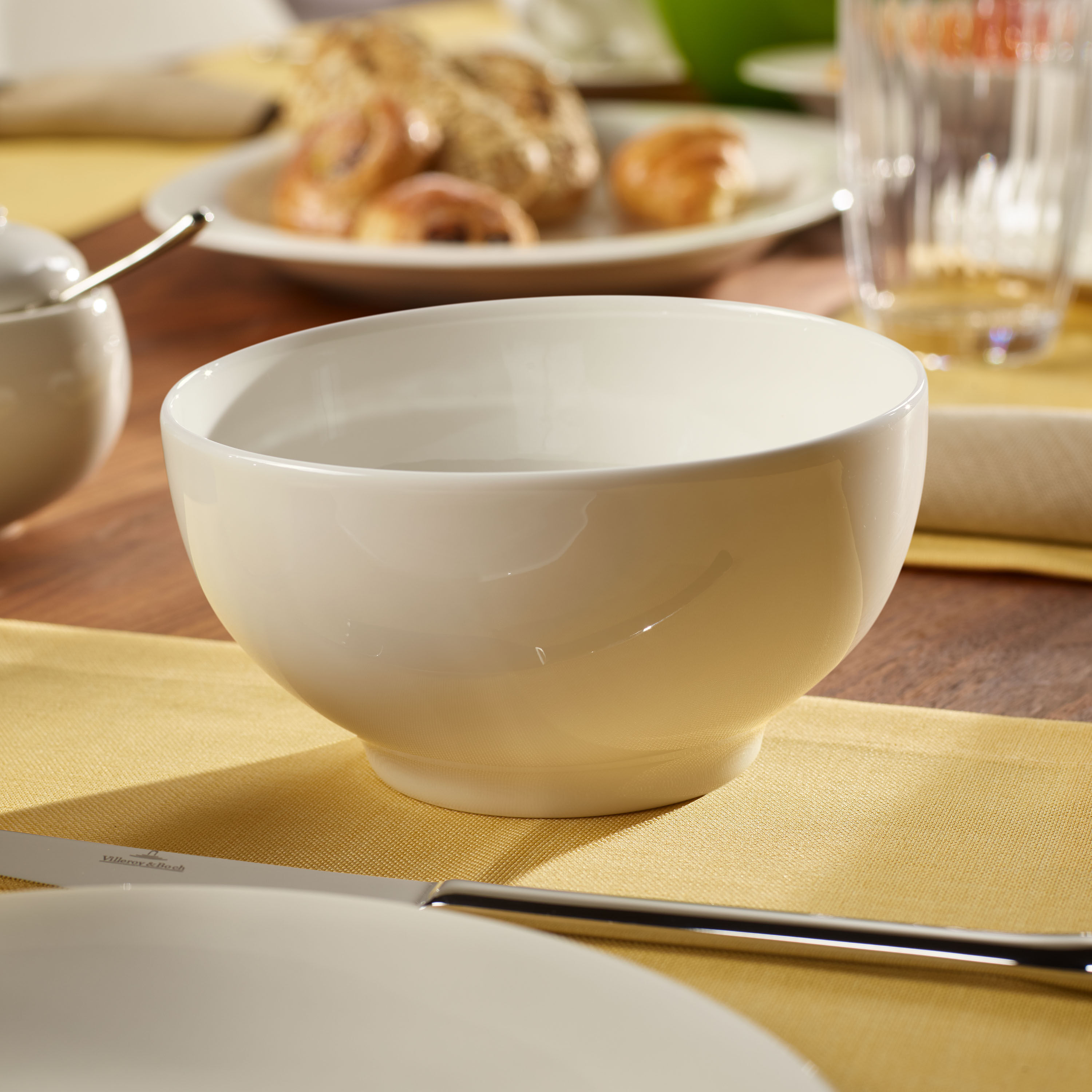 New Cottage Serving Bowl - White, 17 oz, Premium Porcelain