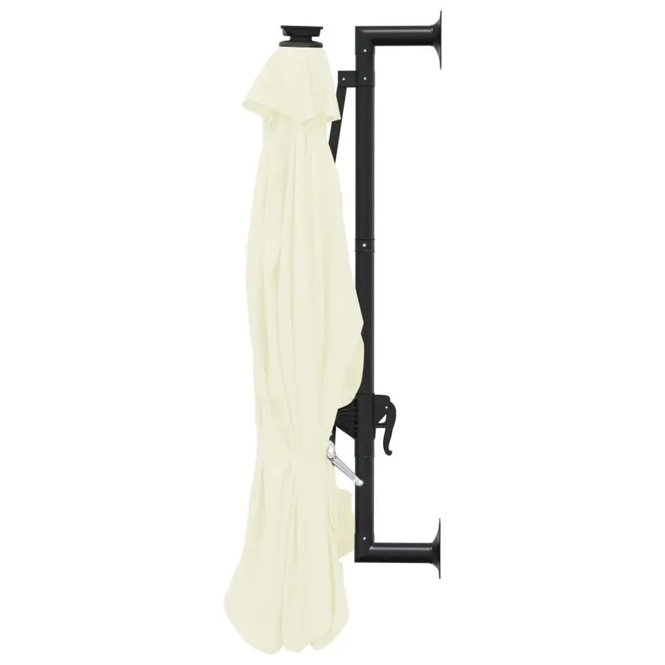 vidaXL - Parasol - Cr&egrave;me - Stof