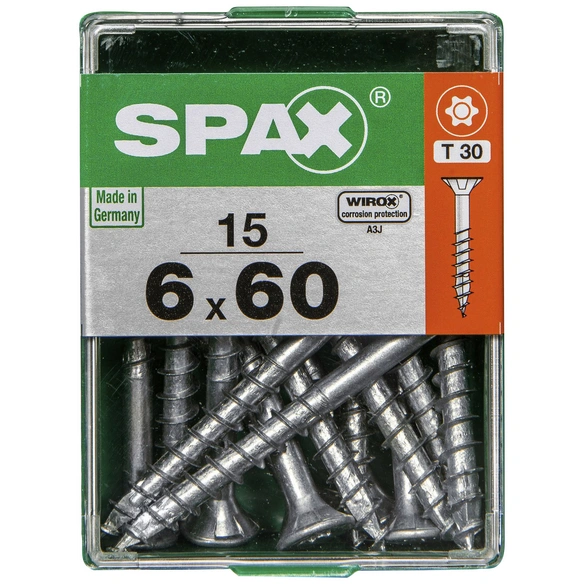 Universalschraube, T-STAR plus, 15 Stk., 6 x 60 mm