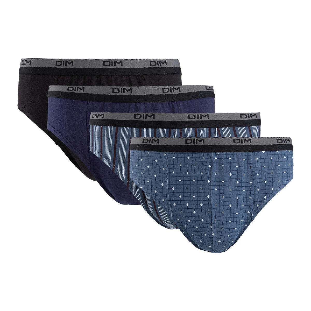 Lot de 3+1 gratuit slips pur coton