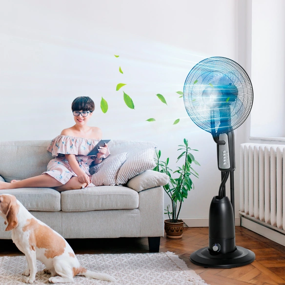 Standventilator, Ø: 44,5 cm, schwarz
