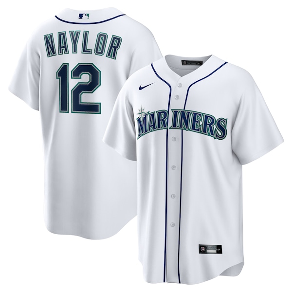 Men's Seattle Mariners Josh Naylor Nike White Home Replica Jersey