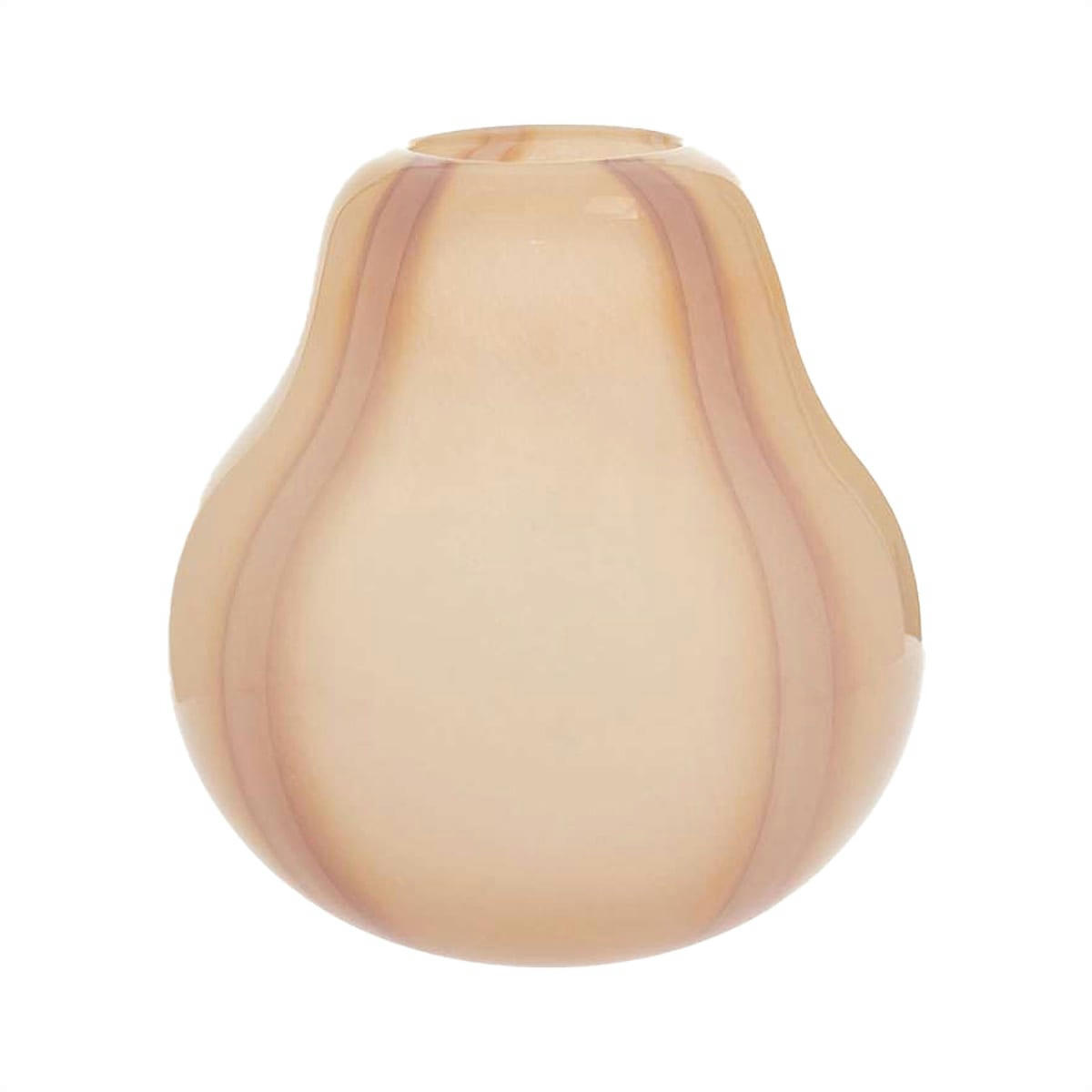 KOJO - Vase rose en verre Ø24,5xH25cm