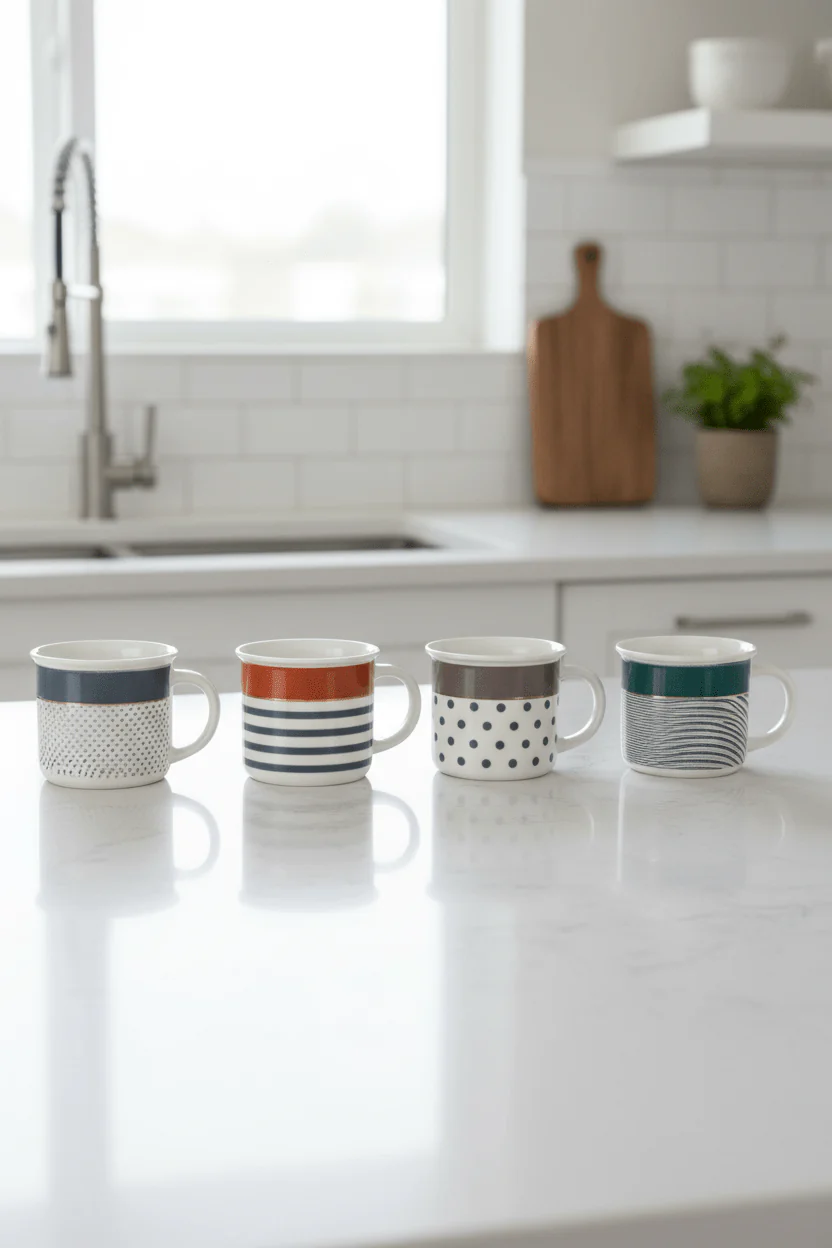 Colourful Mylo Set Of 4 Mugs