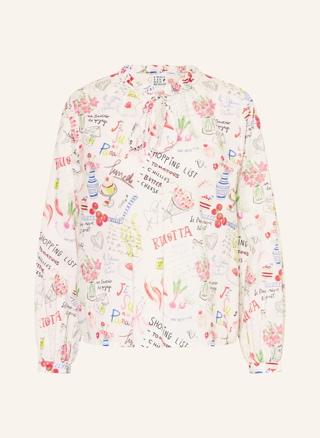 Emily VAN DEN BERGH Blusenshirt mit Rüschen
