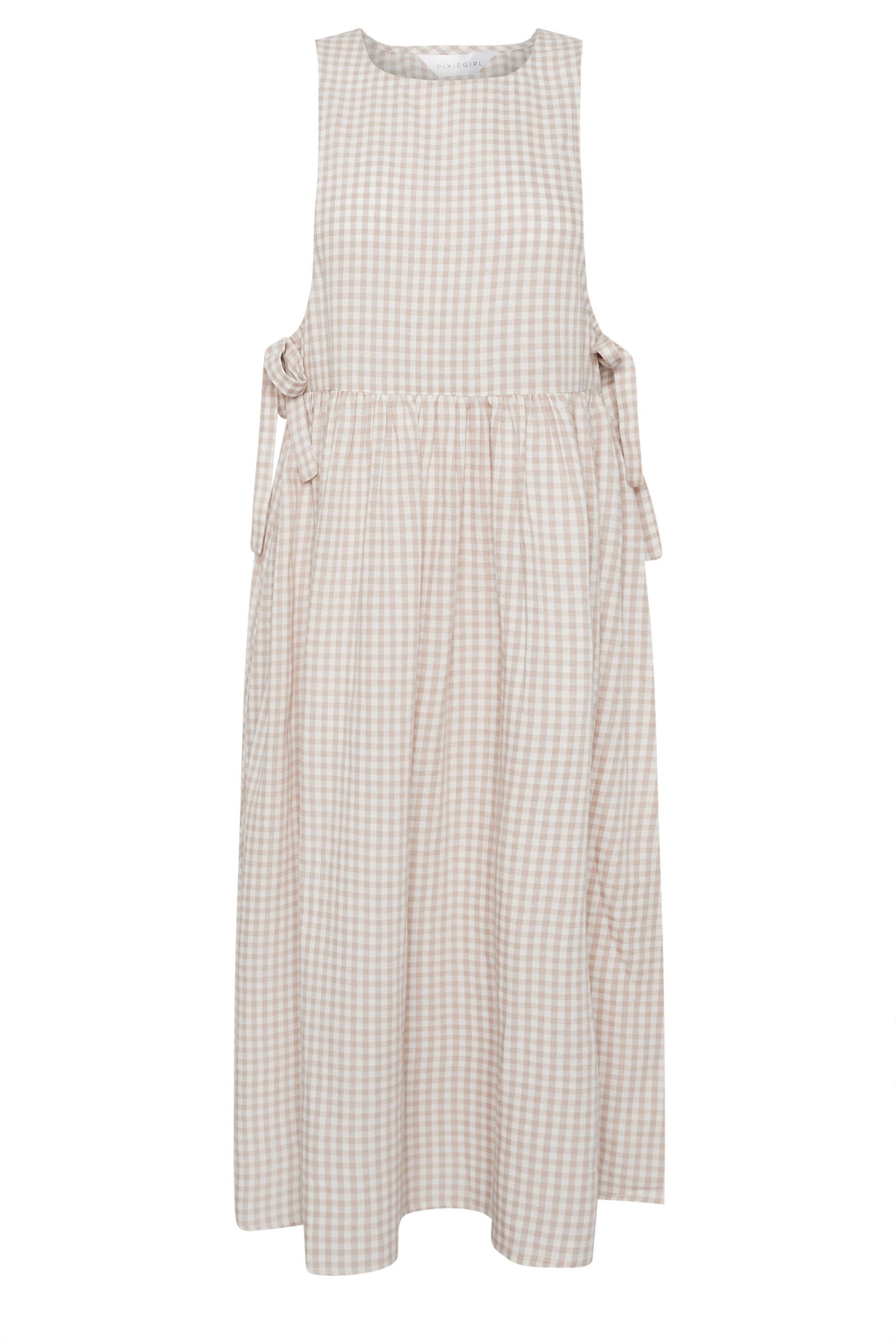 PixieGirl Petite Gingham Pinafore Dress