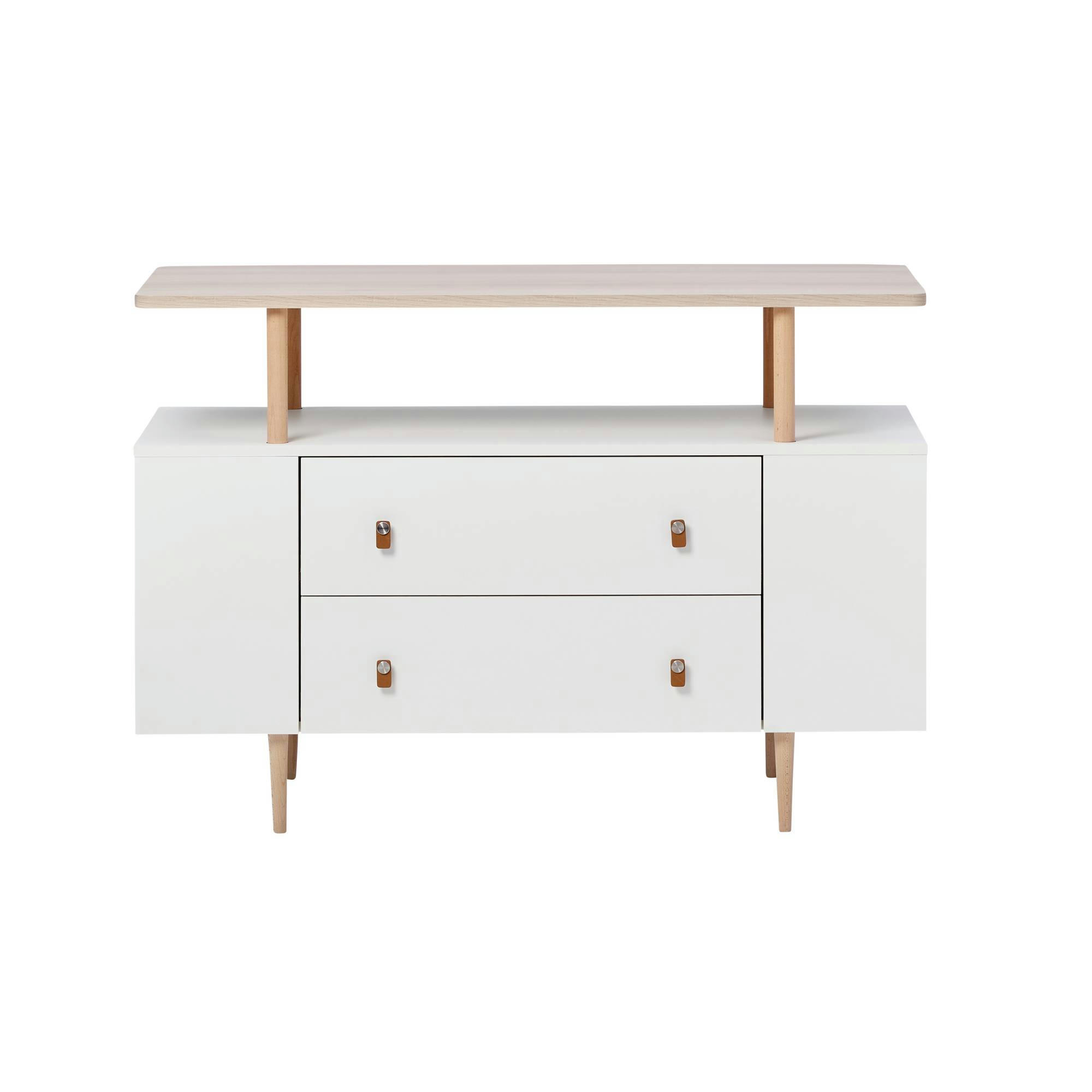 SIMON - Commode enfant effet bois blanc