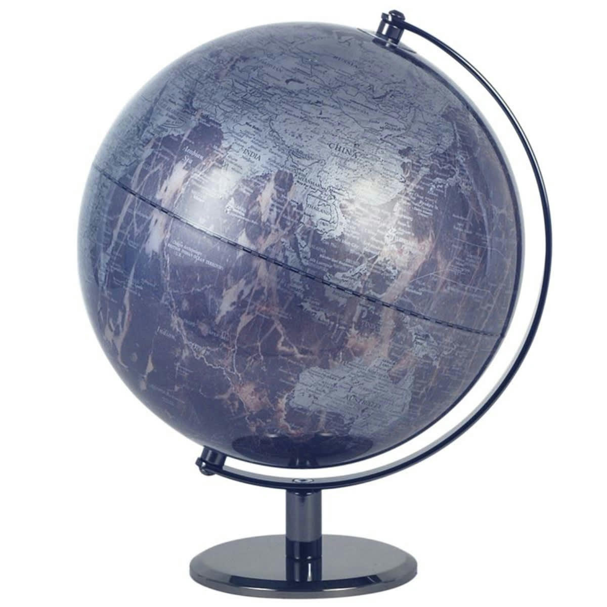 - Globe terrestre noir et gris