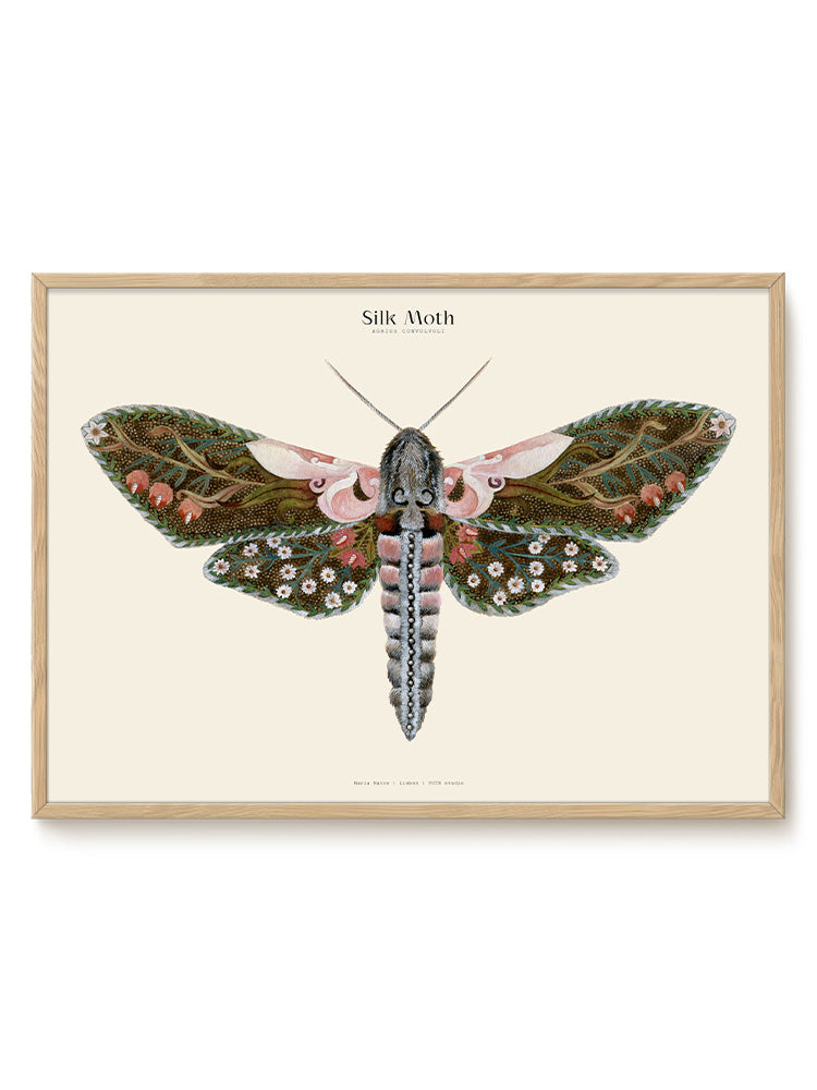 Matos - W. Morris inspired - Silk Moths No.4 - PSTR studio Kunst Poster