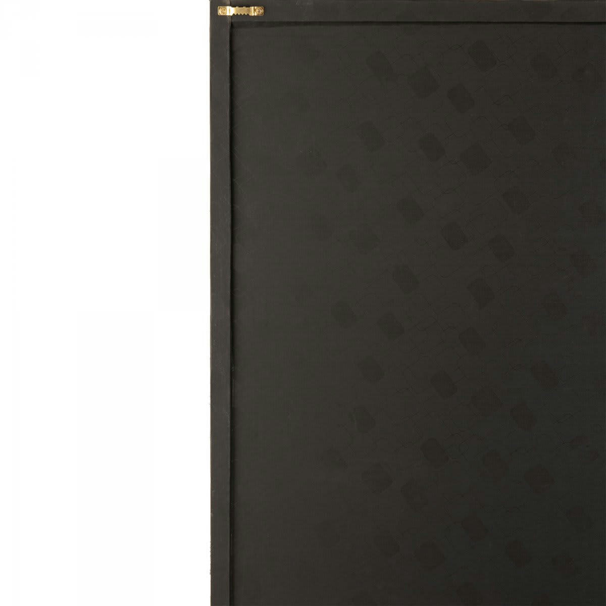 ISEC - Tableau moderne en cuir 40x60cm noir et doré