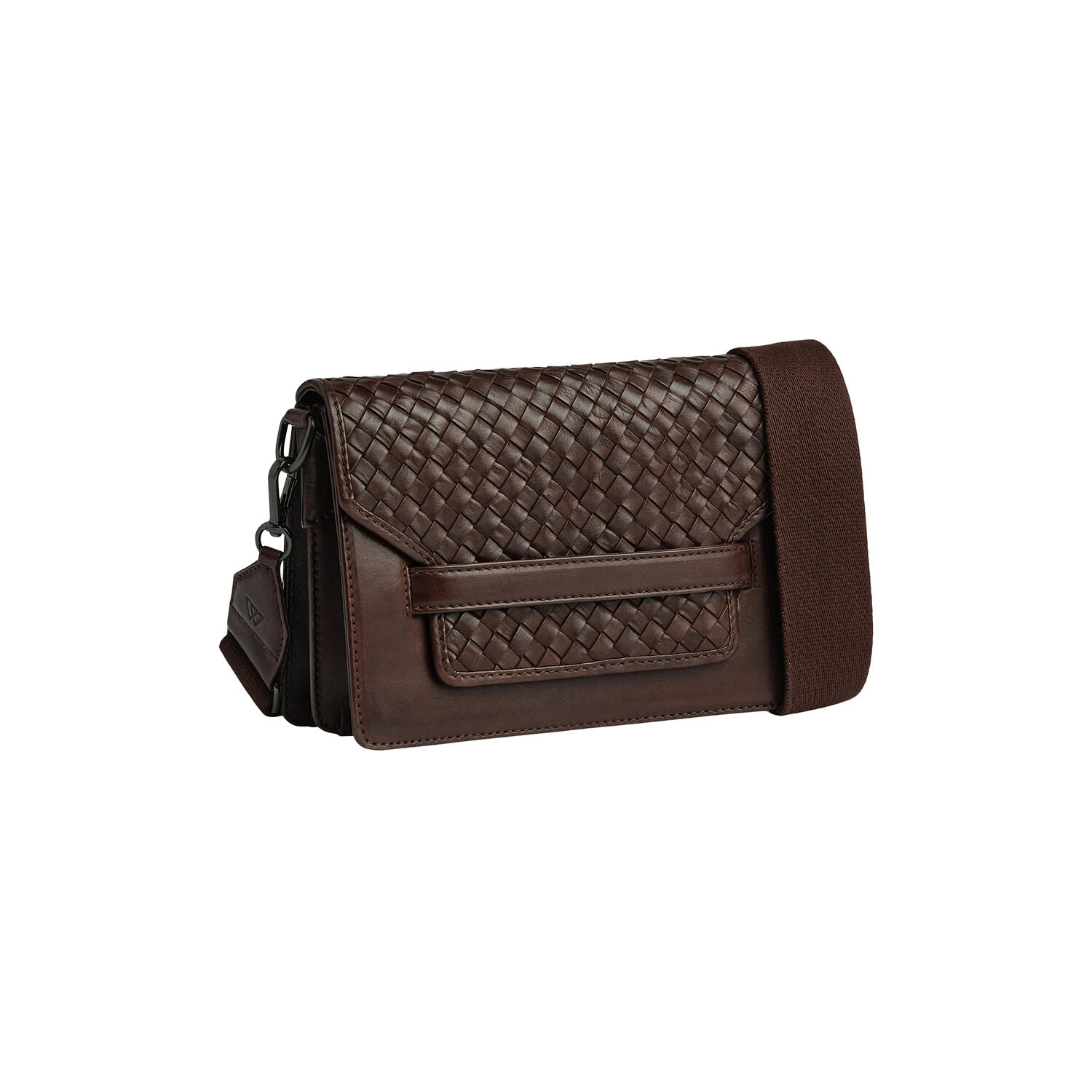 ArabellaMBG Crossb. Bag Weave, dark brown