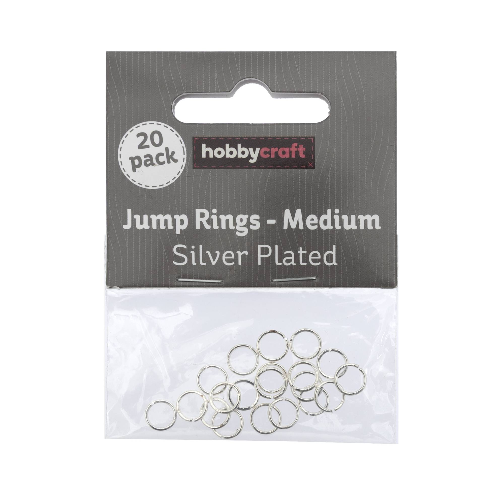Silver Plated Jump Rings 7mm 20 Pack