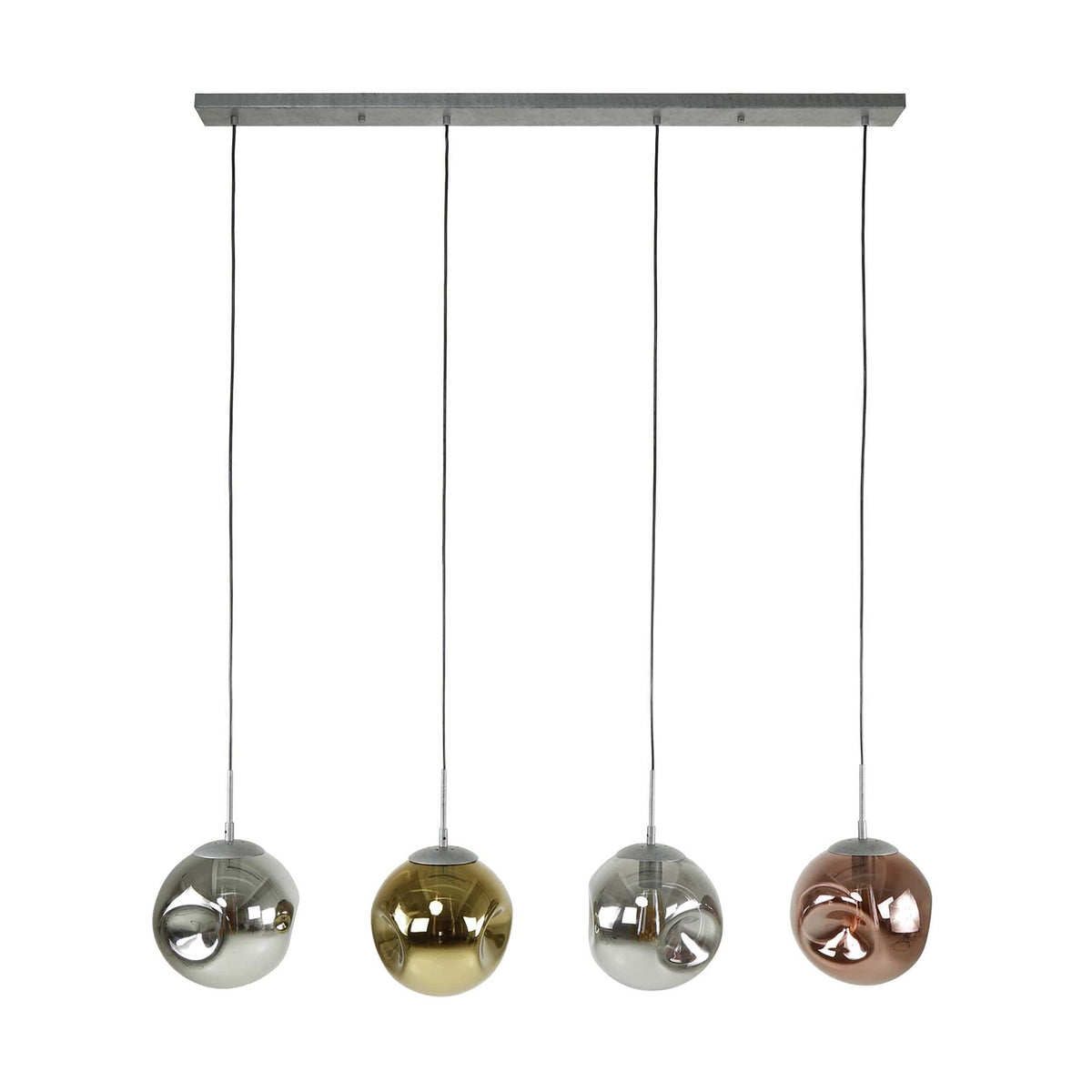 Giga Meubel Hanglamp Stellar - Zilver Metaal - 130x150x25cm