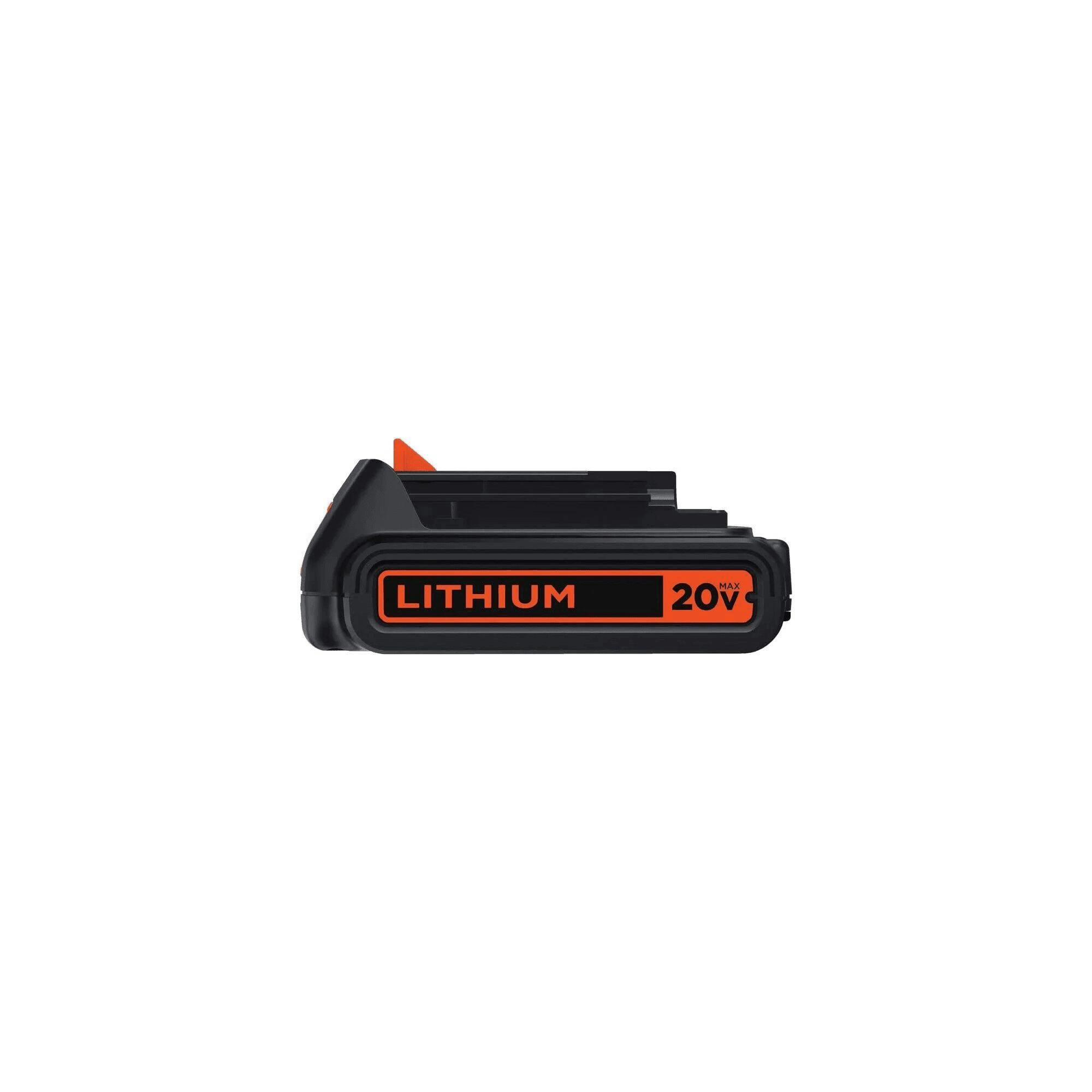 Black + Decker LBXR20CK 20V Lithium 1.5Ah Battery & Charger Pack For Cordless Power Tools
