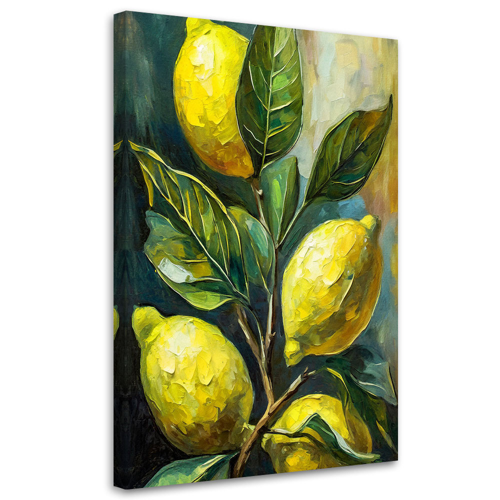 Feeby Obraz, Cytryny i liście 40x60