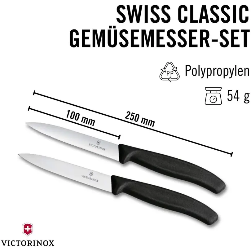 Gemüse-/Obstmesser 2er-Set Swiss Classic