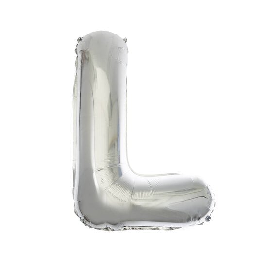 Extra Large Silver Foil Letter L Balloon