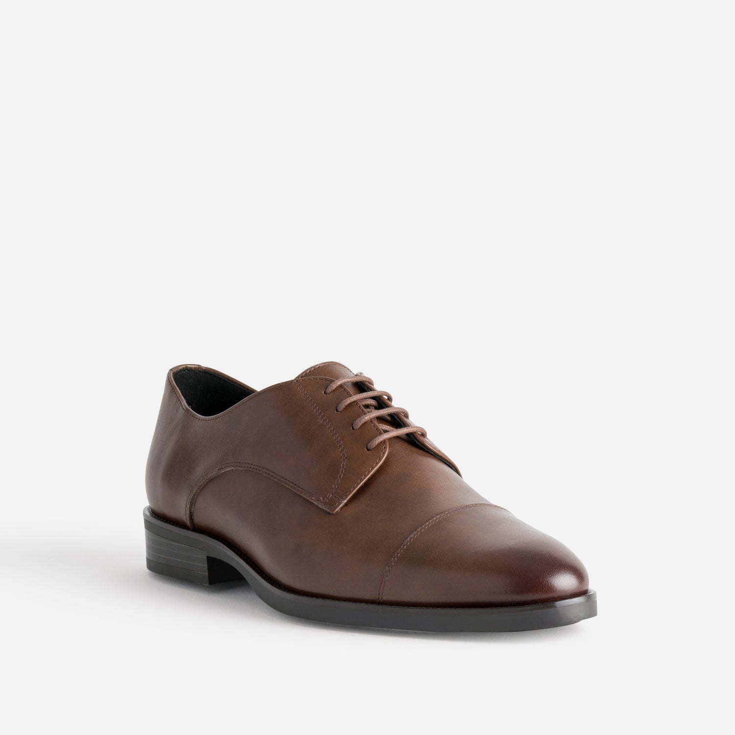 Derby ERAM FLEX marron en cuir
