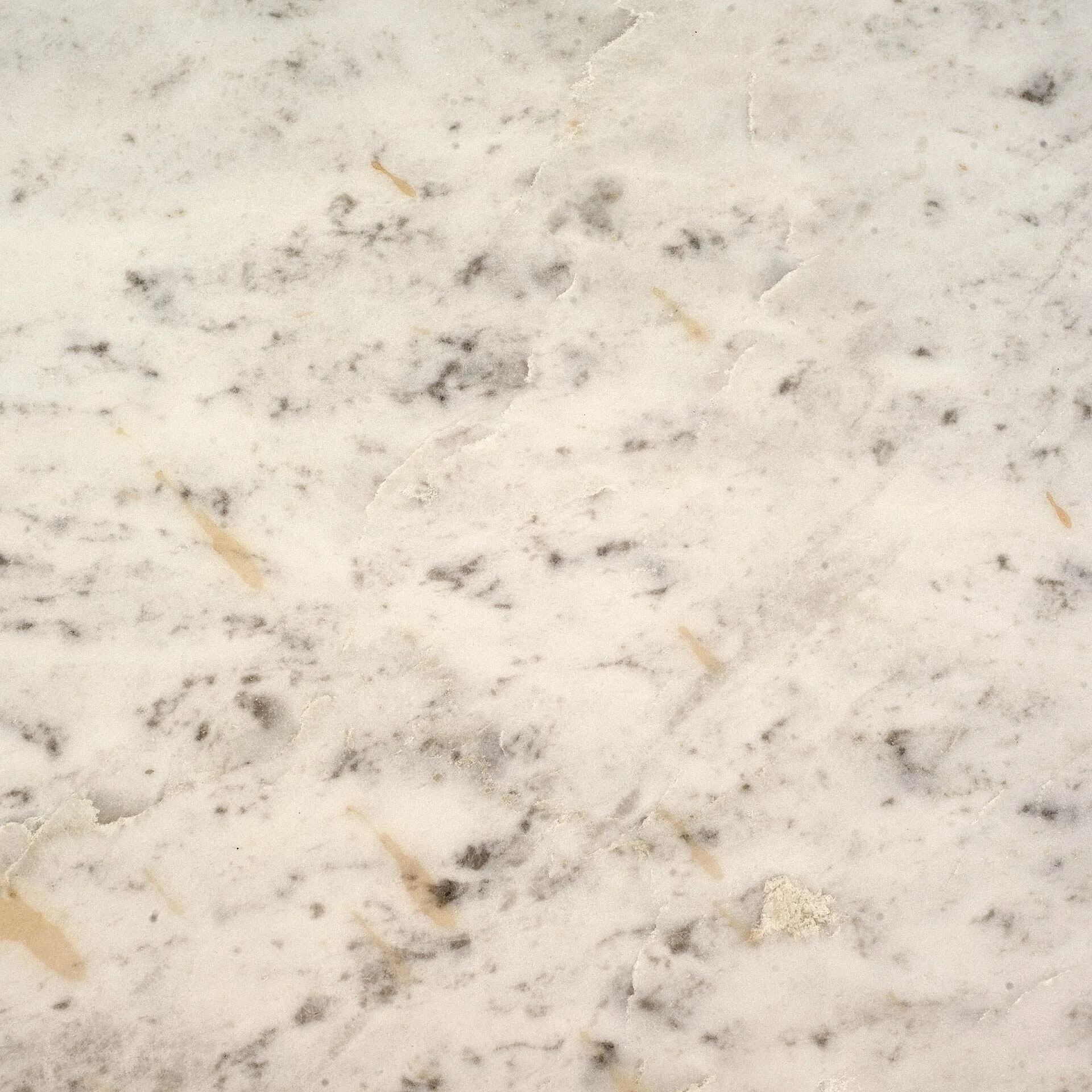 Emslie III Adjustable Round White Marble Top w/Black Metal Base Dining Table - Off White