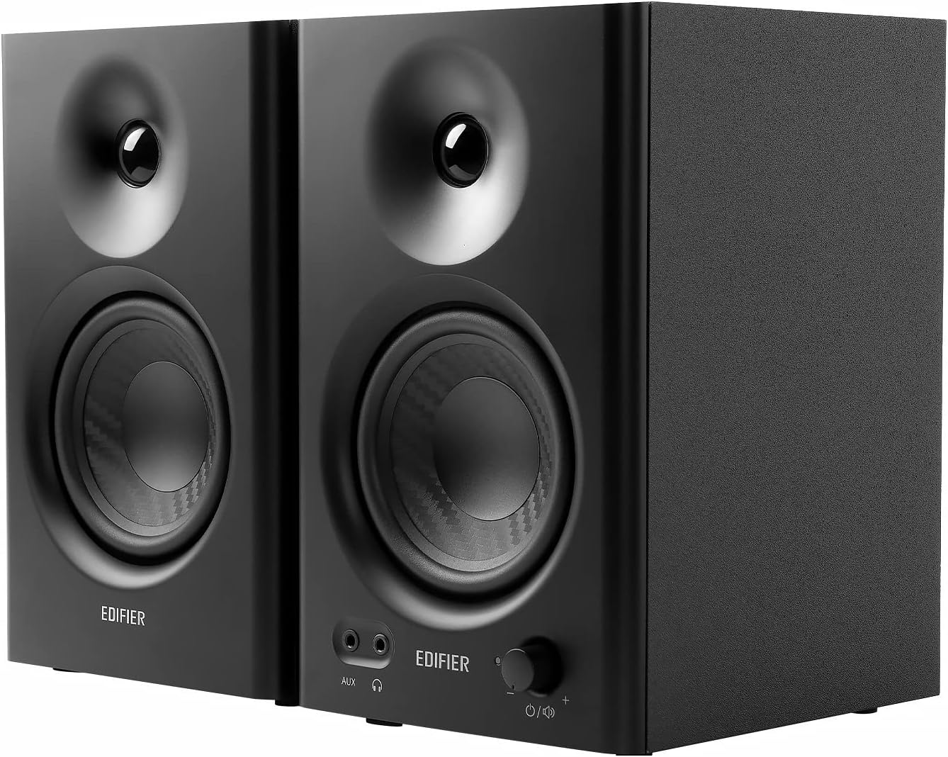 Edifier MR4 Powered Studio Monitor Speakers, 4 Active Near-Field Reference Speaker - Black (Pair)