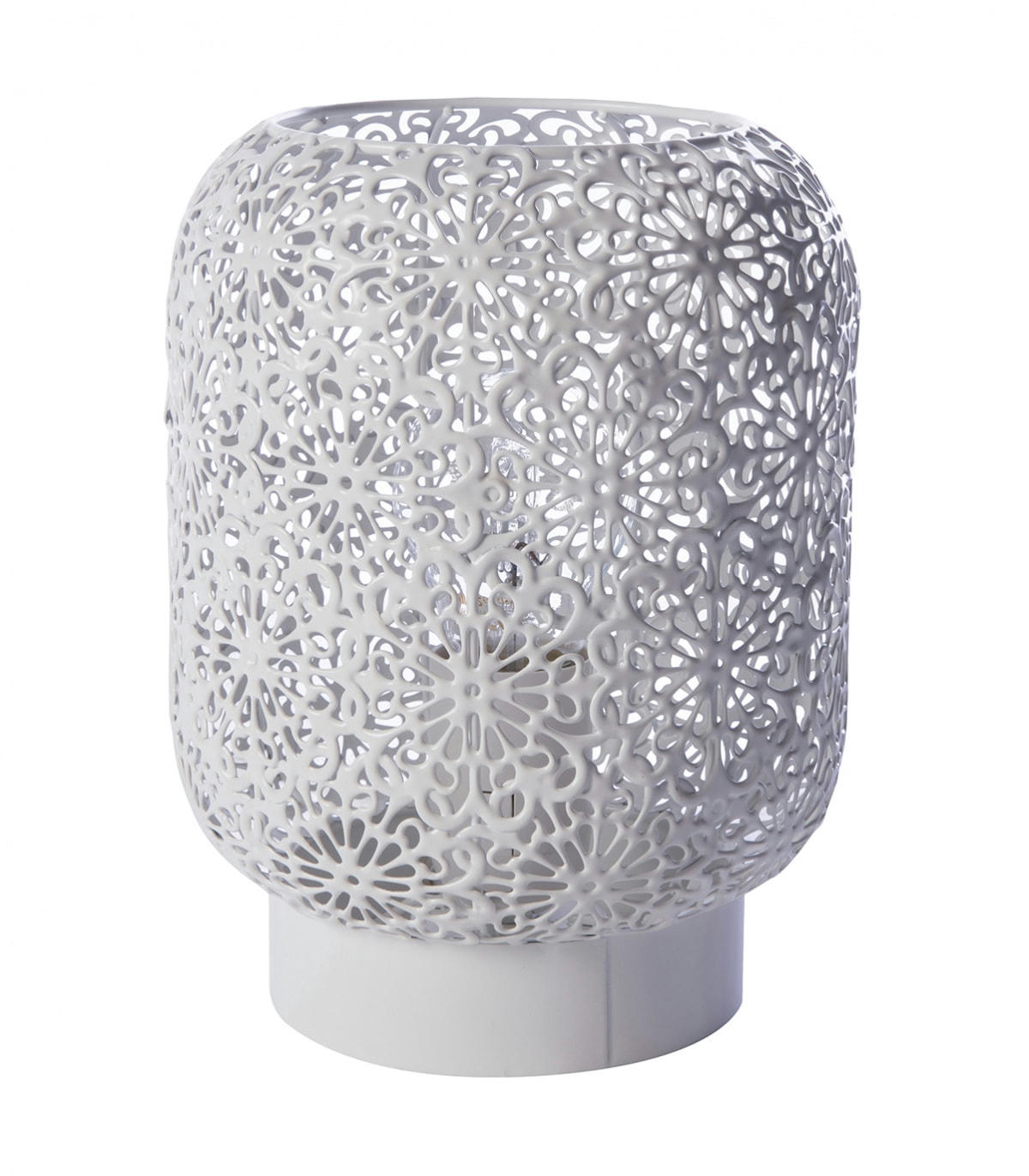 ZEPHIR - Lampe en métal blanc h.20 cm