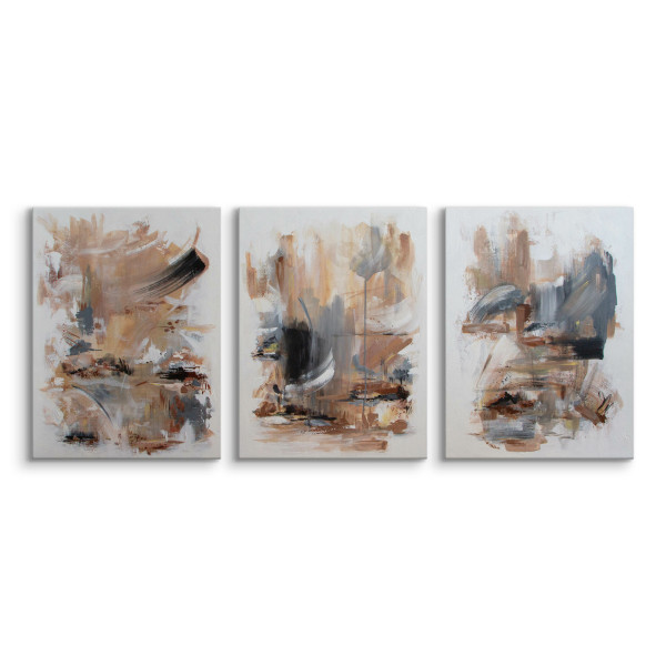 3x Obraz Set Abstrakcja W Nowoczesnym Stylu 30x40cm