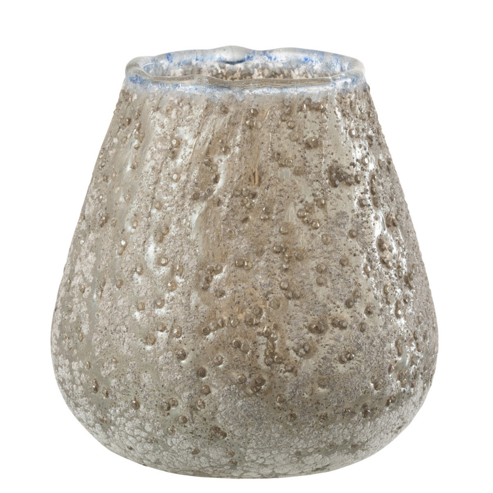 J-Line kaarshouder - glas - grijs - medium