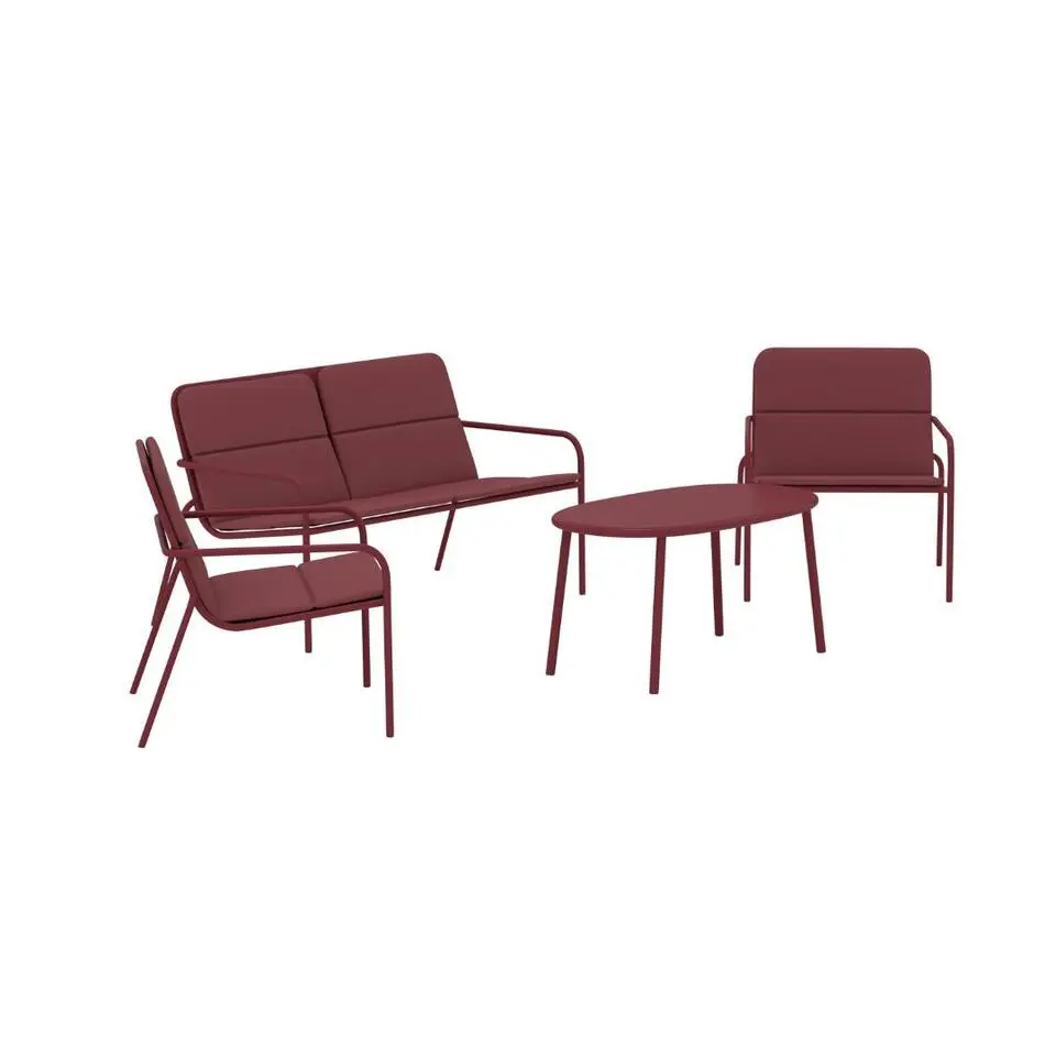 Hioshop Fourni bankstel bordeaux