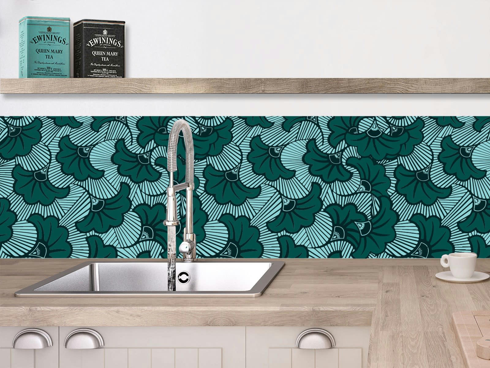 WAX - Crédence adhésive eucalyptus 400x40cm