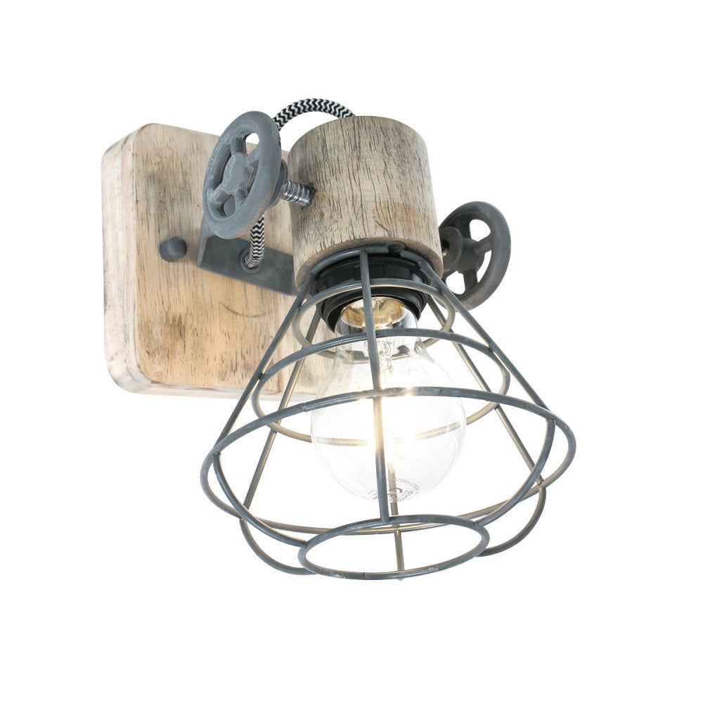 Anne Light & home spot dolphin - 1 lichts - 14x 18 cm - grijs
