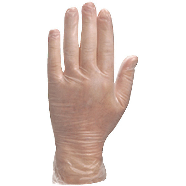 Boîte de 100 gants jetables vinyles transparents poudrés T7/8 - 6661210