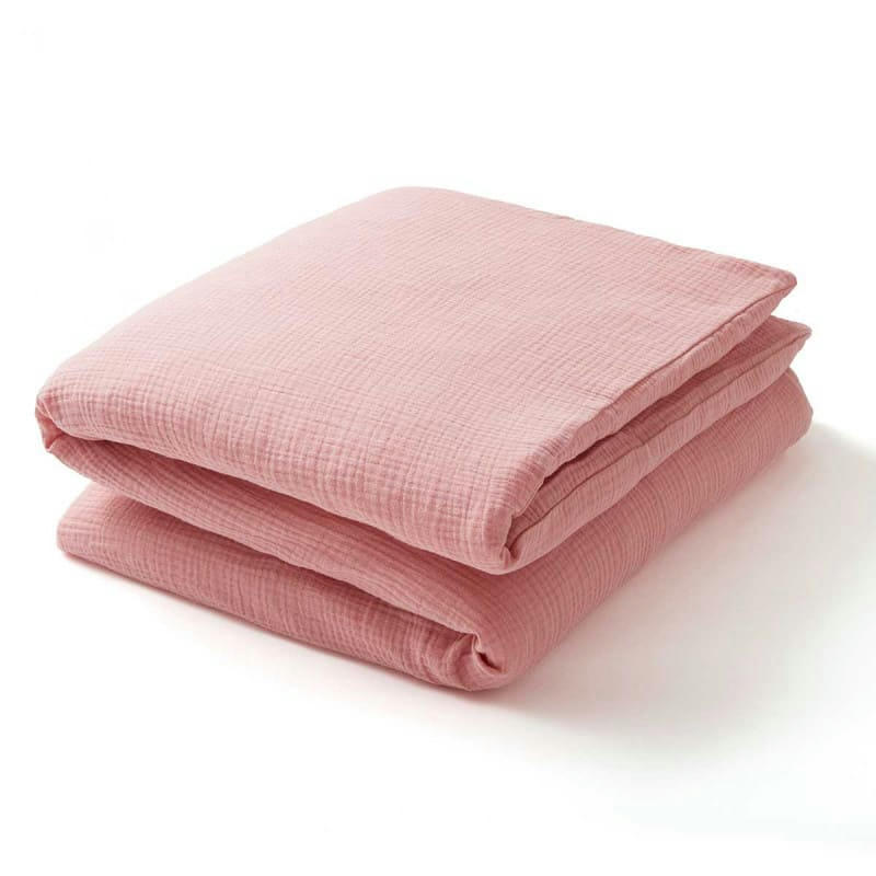 - Housse de couette bébé rose thé (100x140cm)