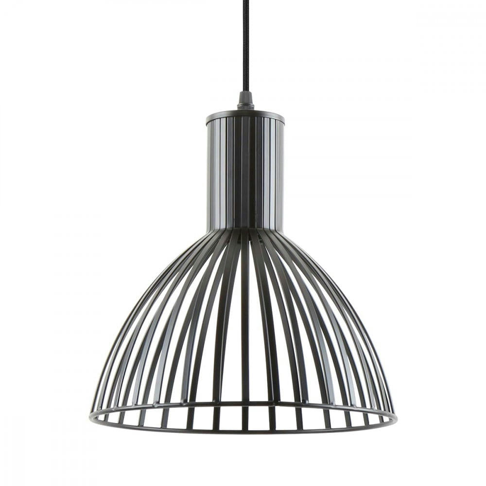 - Suspension en métal noir diam 25x25cm