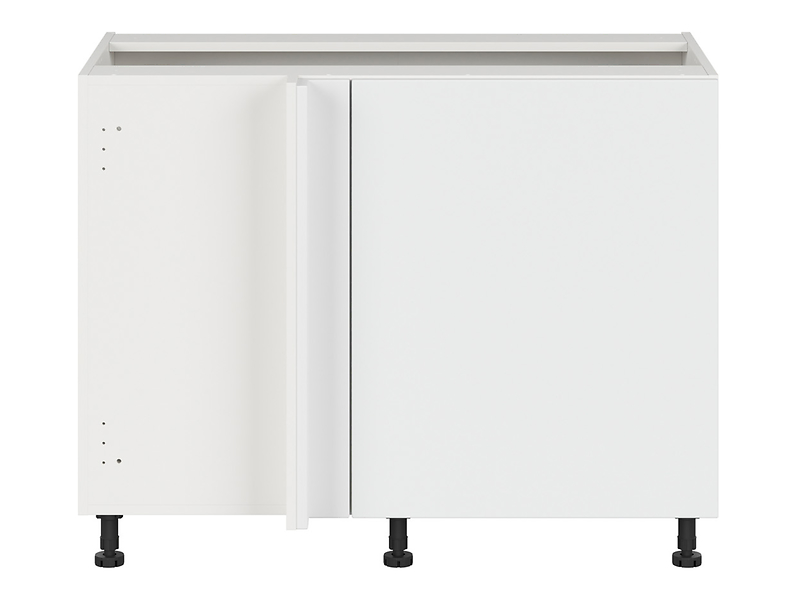Szafka kuchenna narożna Top Line 2 lewa śnieżny super mat zabudowuje naroże 125x65 cm