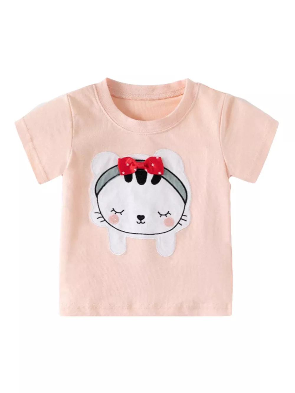Children's Cartoon Cat Short Sleeve T-Shirt