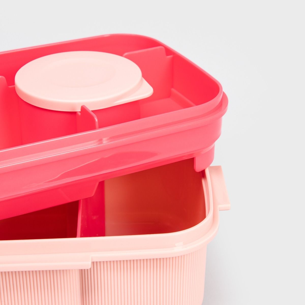 Zestaw lunchbox B2 LUSY różowy z kubkiem 1,8l   0,5l