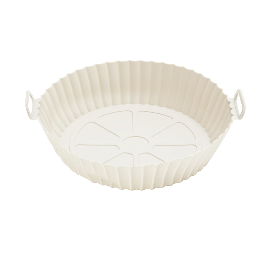 Moule en silicone rond Ø20xH5cm spécial friteuse sans huile et four