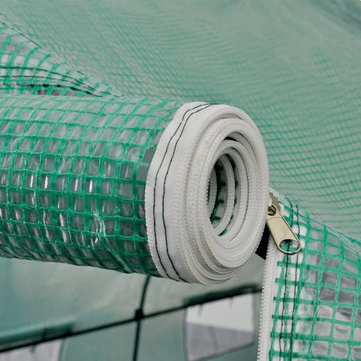 NNEVL Portable Polytunnel Greenhouse Steel Frame Walk-in 18 m&sup2;