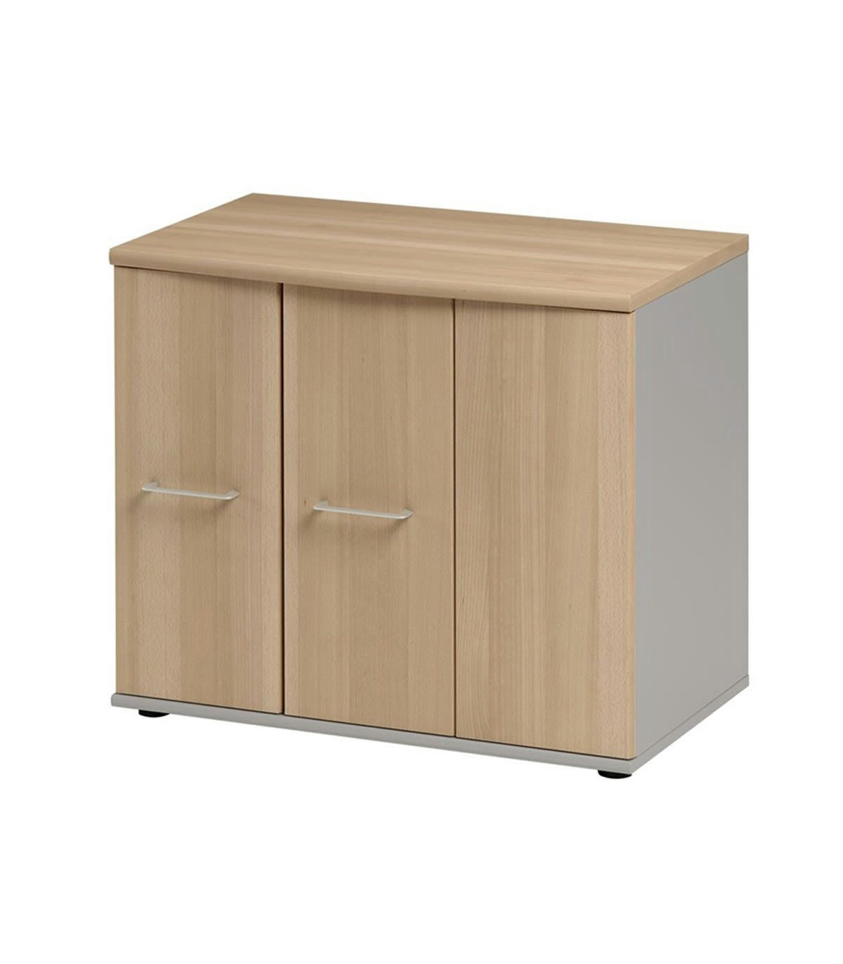 JAZZ - Rangement bas 3 portes - Marron clair