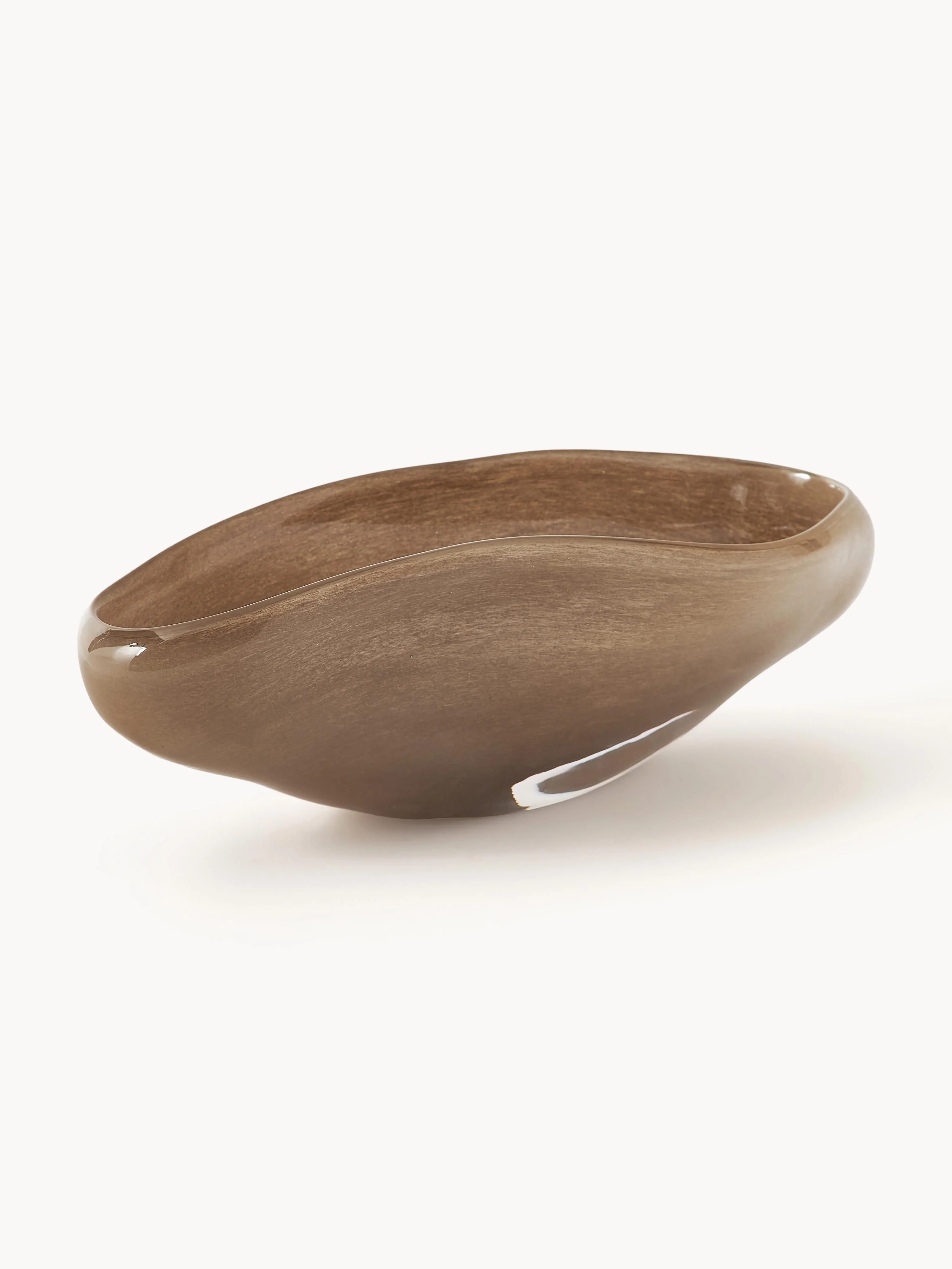Handgefertigte Deko-Schale Ashley aus Glas