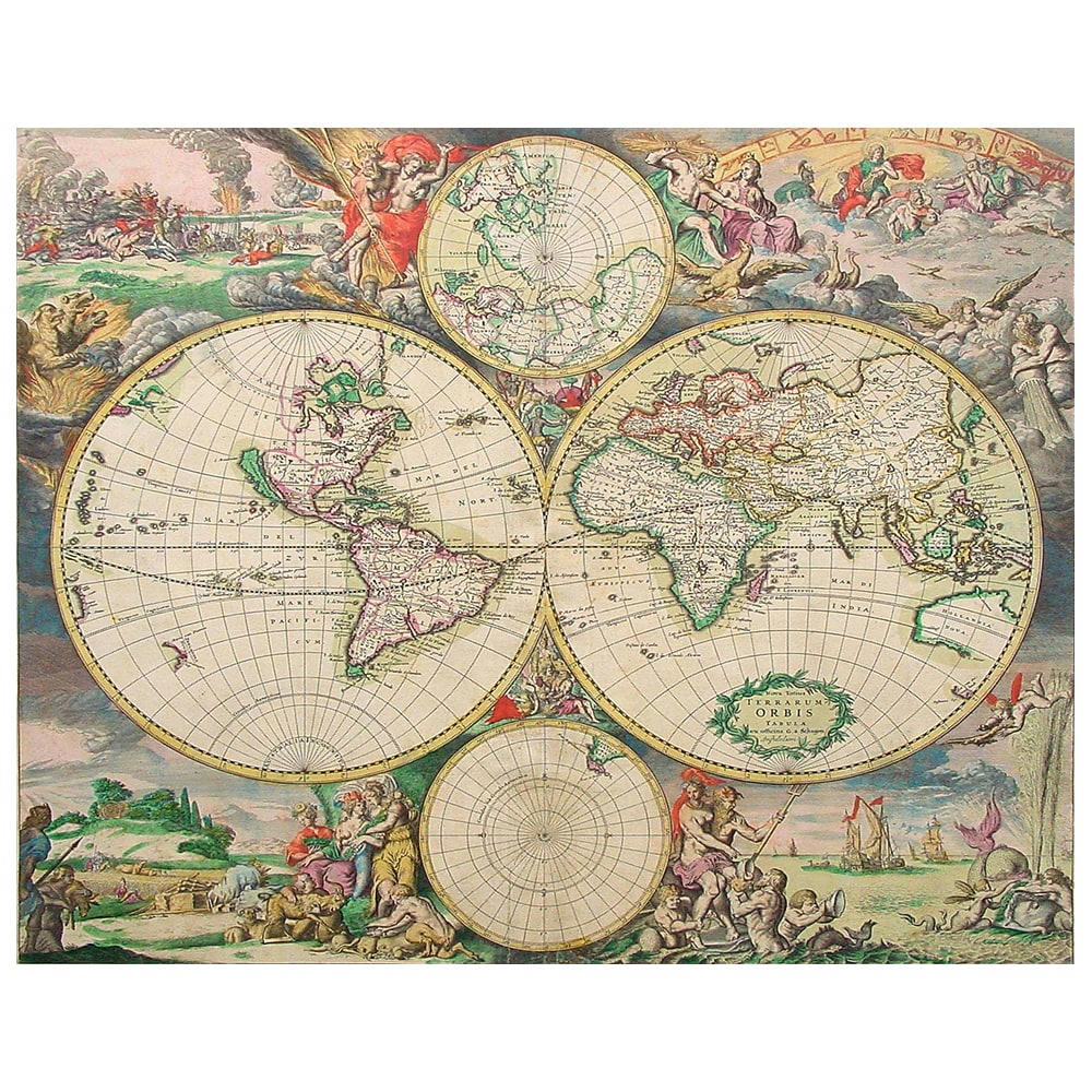 - Tableau - Cartographie ancienne Carte No. 69 80x100cm