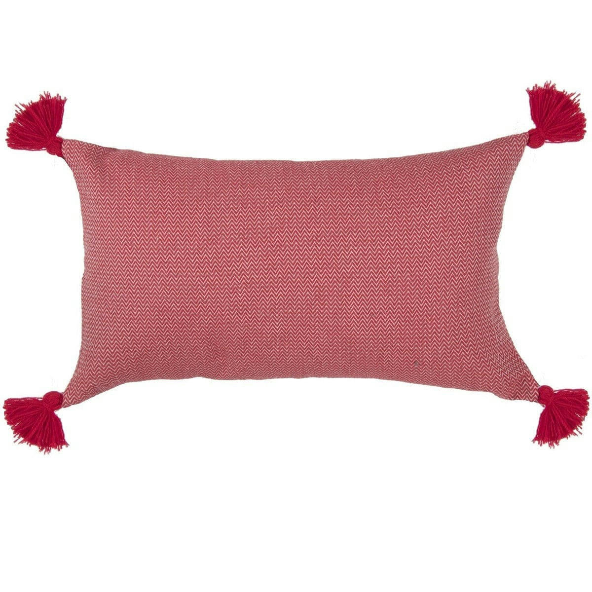STOCKHOLM - Housse de coussin coton  50x30 rouge